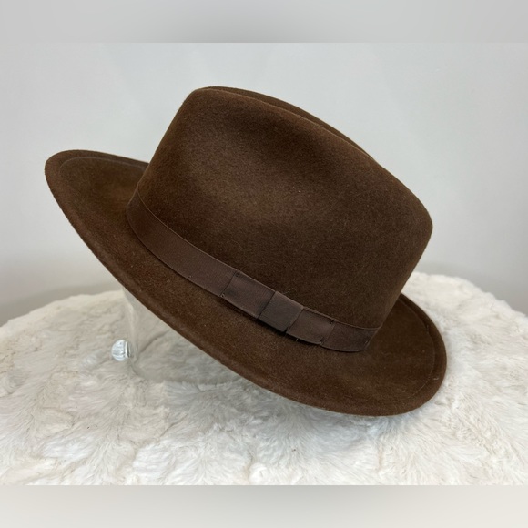 Dorfman Pacific Indiana Jones Weathered Cotton Fedora Hat